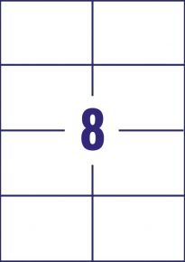 ETICHETTE ADESIVE 8pz A4 SOREX 97X67,7 097067 1/100