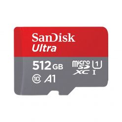SDXC SANDISK MICRO 512GB ULTRA, 150MB/s, UHS-I, C10, A1, adapter - SDSQUAC-512G-GN6MA