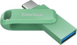 USB C & USB disk SanDisk 64GB Ultra Dual GO, 3.1, 150 MB/s, zelena - SDDDC3-064G-G46AG