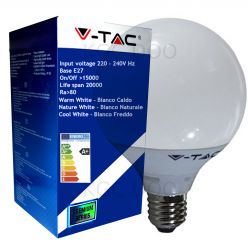 LAMPADINA LED V-Tac E27 13 WATT = 75 WATT GLOBO G120