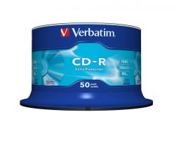 CD-R VERBATIM 80Min 700MB 52X Datalife Extra Protection tortica 50 kosov 43351