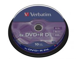 DVD+R VERBATIM Double Layer 8,5 GB  8X tortica 10 kosov 
