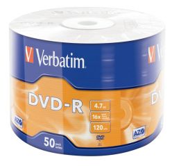 DVD-R VERBATIM 16X 4.7GB paket 50 DVD 43788 
