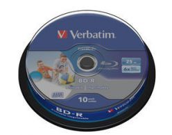 BD-R VERBATIM SL DATALIFE 25GB 6X WIDE INKJET PRINTABLE 10 KOSOV