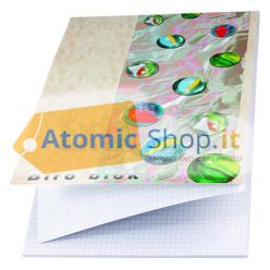 BLOCCO STENO BLOCK NOTES A4 QUADRETTI 5 mm