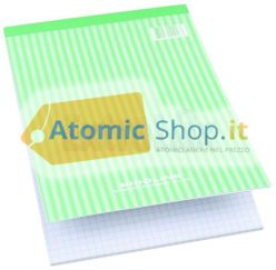 BLOCCO STENO BLOCK NOTES A5 QUADRETTI 5mm