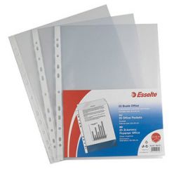 BUSTA A FORATURA TRASPARENTE A4 22X30 LUCIDA ESSELTE DELUXE 90MIC 509750 in confezione da 50 Pezzi 
