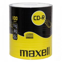 CD-R MAXELL 80Min 700MB 52X in Celofan da 100 pezzi 624037