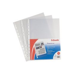 BUSTA A FORATURA TRASPARENTE A4 21X29,7MM LUCIDA ESSELTE 395011300 in confezione da 50 Pezzi 