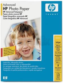 HP Advanced Carta Fotografica 13x18 senza margini 250G 25 fogli Inkjet Glossy Q8696A 