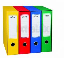 REGISTRATORE A4 8CM IN SCATOLA COLORATA IDEA 