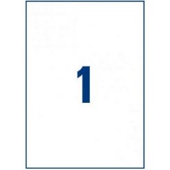 ETICHETTE ADESIVE A4 210X297 100FOGLI