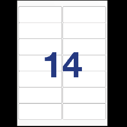 ETICHETTE ADESIVE A4 105X41 100FOGLI