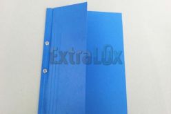 CARTELLA IN CARTONE A4 SCOPERTA A META' CON FORI IN METALLO 