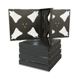 JEWEL CASE NERA Custodia 4 POSTI Mediarange