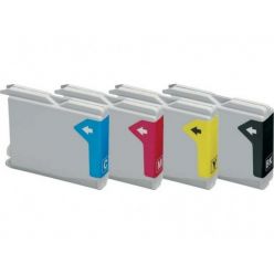 Cartuccia compatibile LC970 1000 BK Nero stampante Brother DCP 130C 135C 150C 330C 350C 540CN 560CN 750CW 770CW MFC 235C 240C 260C 440CN 465CN 660CN 680CN 845CW 885CW 3360C 5460CN 5860CN INTELLIFAX 1860 C 2480 C