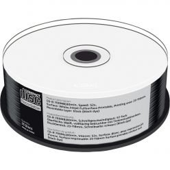 MEDIARANGE CD-R 52x (BLACK) FULL Inkjet Printable MR241