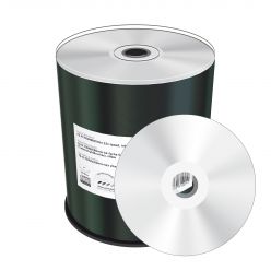 CD-R STAMPABILI SUPERFICIE ARGENTATA (ARGENTO CHIARO)  INKJET PRINTABLE 52X 700MB CAMPANA 100PZ MR244