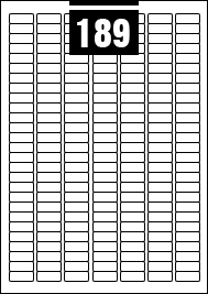ETICHETTE ADESIVE 25,4X10 100FOGLI A4 S-03