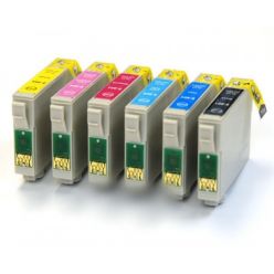 Cartuccia compatibile T0801 Nero stampante Epson STYLUS PHOTO P50 R265 R285 R360 MF RX560 RX585 PX650 PX660 RX685 PX700W PX710W PX720WD PX730WD PX800FW PX810FW PX820FWD PX830FWD